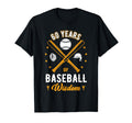 60 Years Baseball Wisdom Sport 60Th T-Shirt - Minimalist Print Unisex - T-Shirt, Sweatshirt, Hoodie