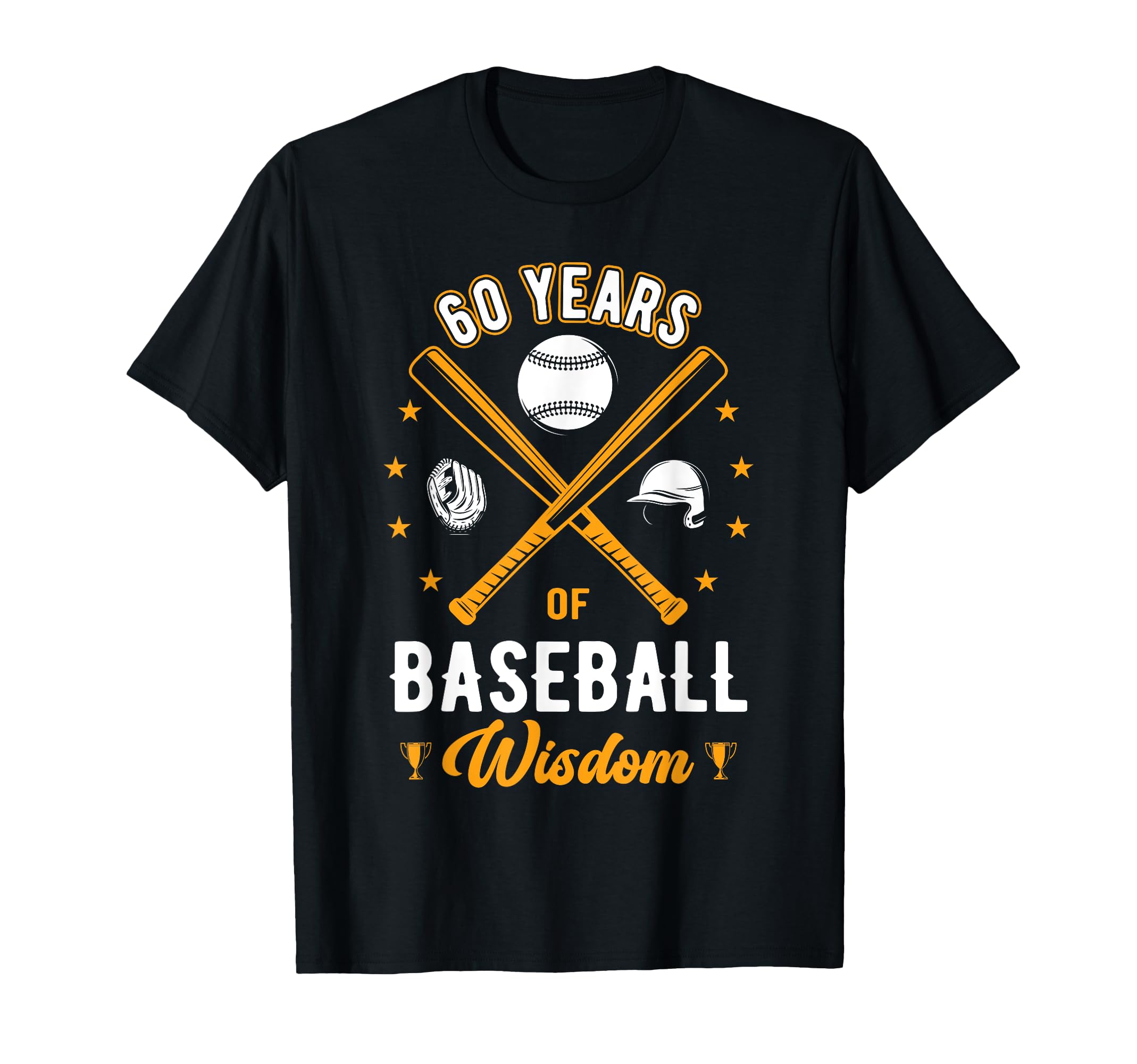 60 Years Baseball Wisdom Sport 60Th T-Shirt - Minimalist Print Unisex - T-Shirt, Sweatshirt, Hoodie
