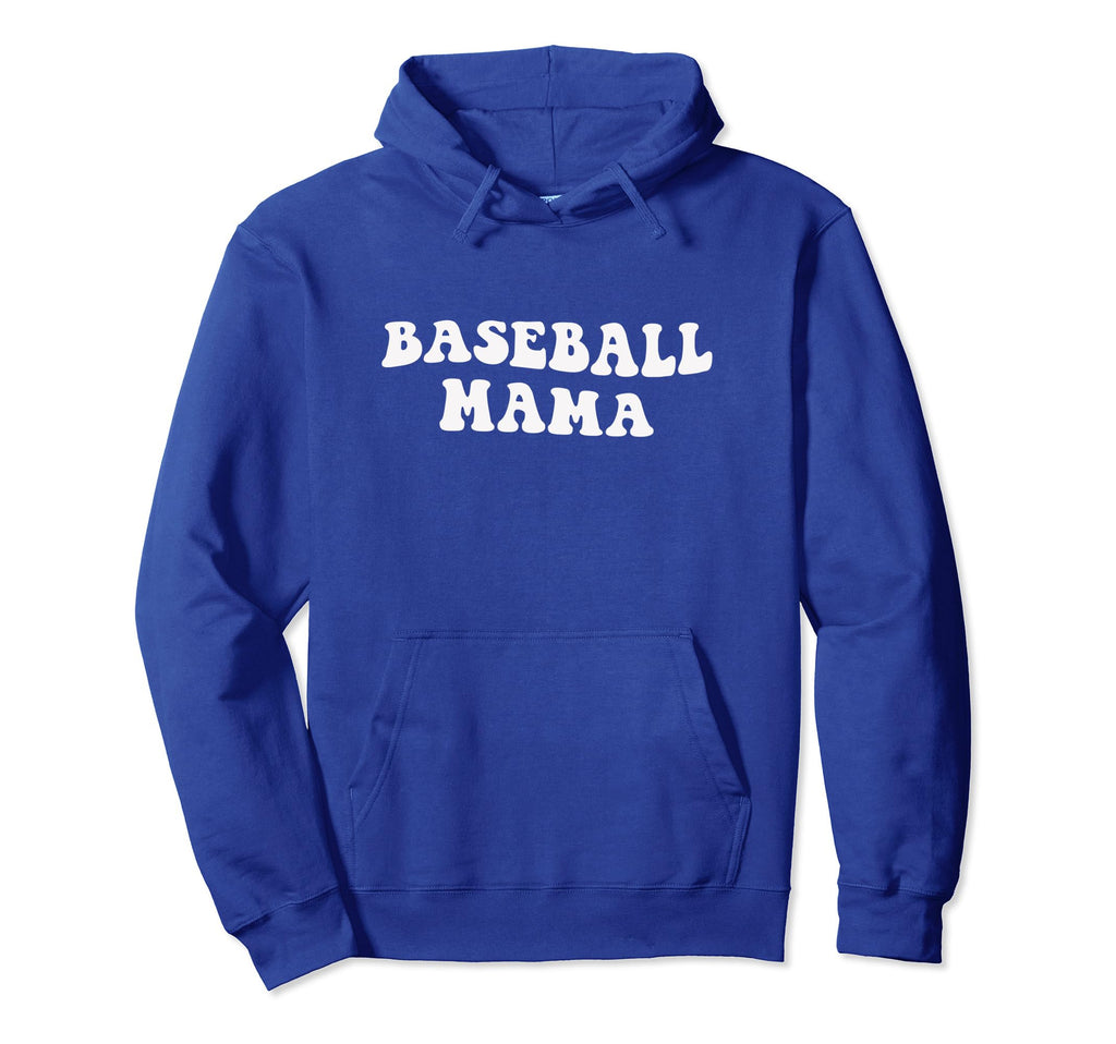 Team Royal Blue Baseball Mama Hoodie - Graphic Print Unisex - T-Shirt, Sweatshirt, Hoodie