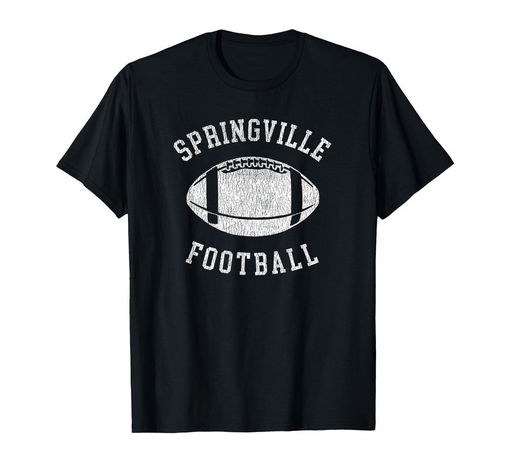 Springville Football Distressed 80S T-Shirt - Trendy Graphic Unisex - T-Shirt, Sweatshirt, Hoodie