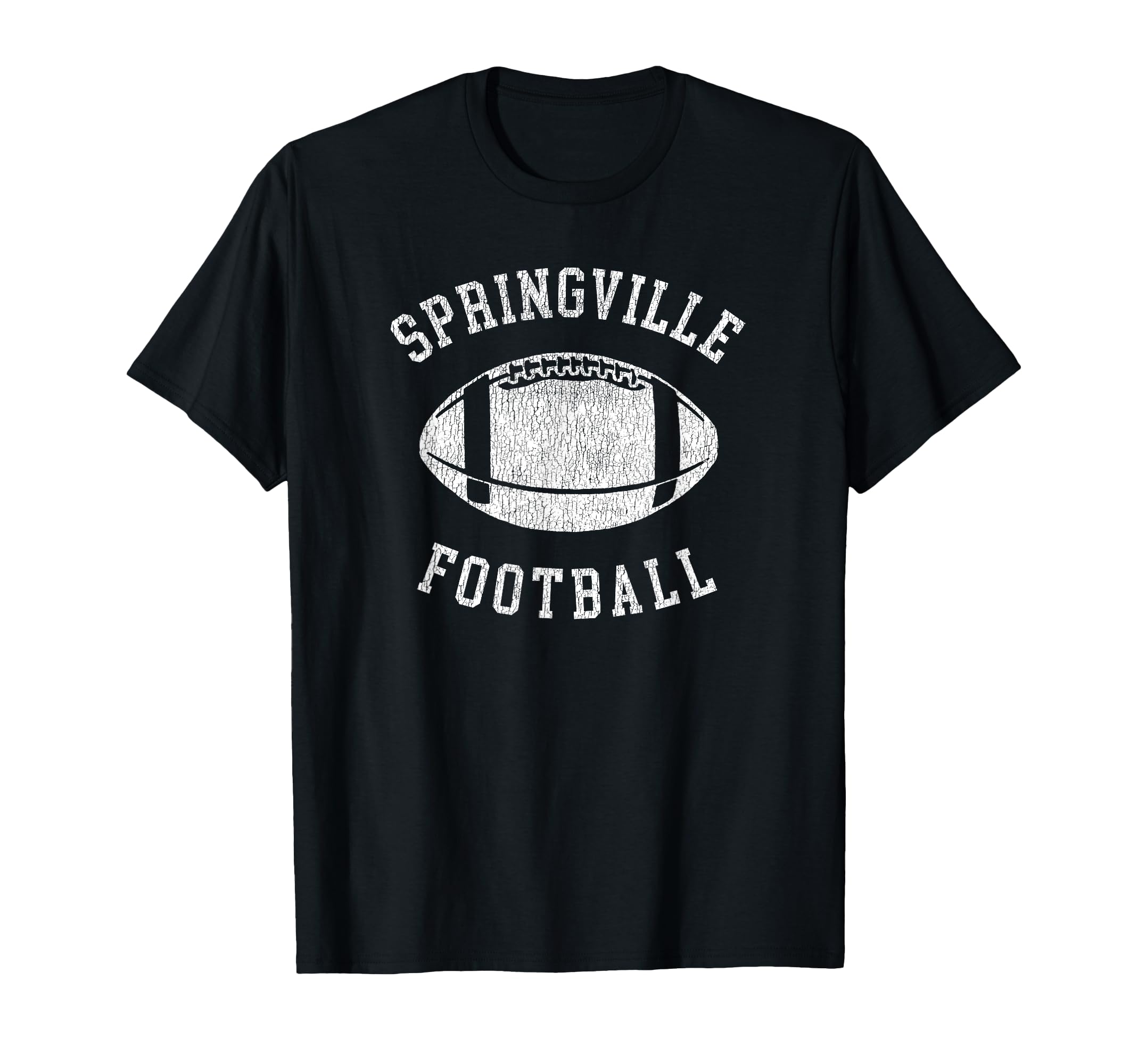 Springville Football Distressed 80S T-Shirt - Trendy Graphic Unisex - T-Shirt, Sweatshirt, Hoodie