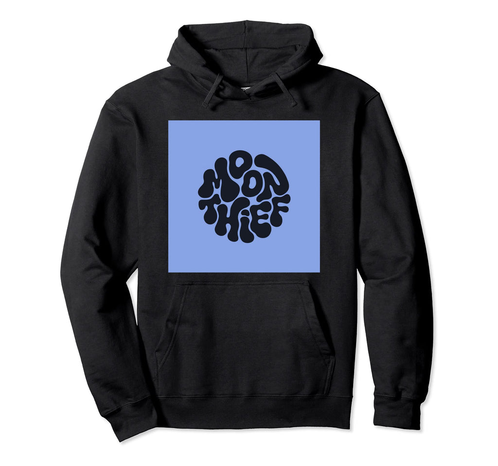 Funky Boho Phrase Moon Blue Hoodie - Streetwear Style for Adults - T-Shirt, Sweatshirt, Hoodie