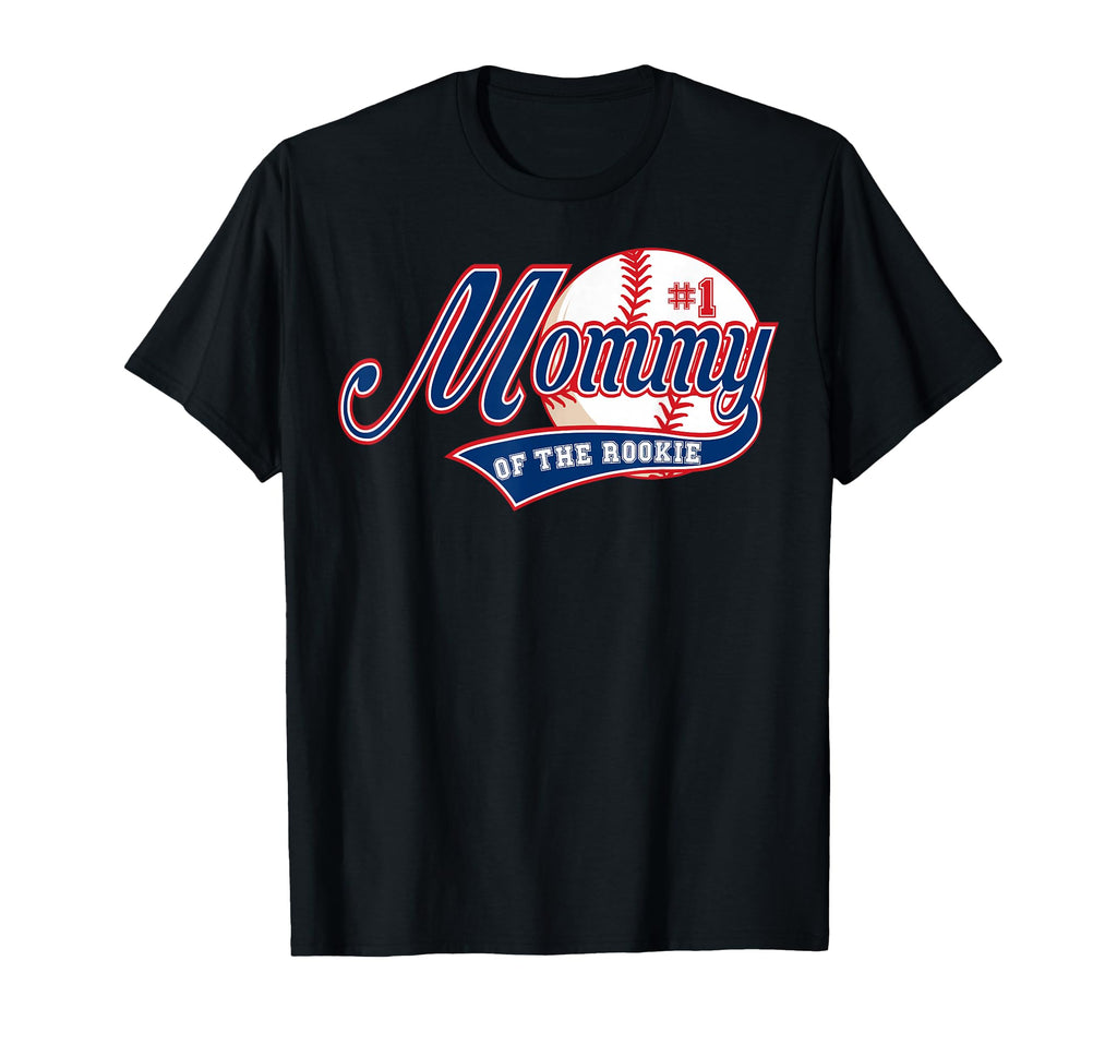 Mommy Rookie 1St Birthday Baseball Theme T-Shirt - Custom Art Print Unisex - T-Shirt, Sweatshirt, Hoodie