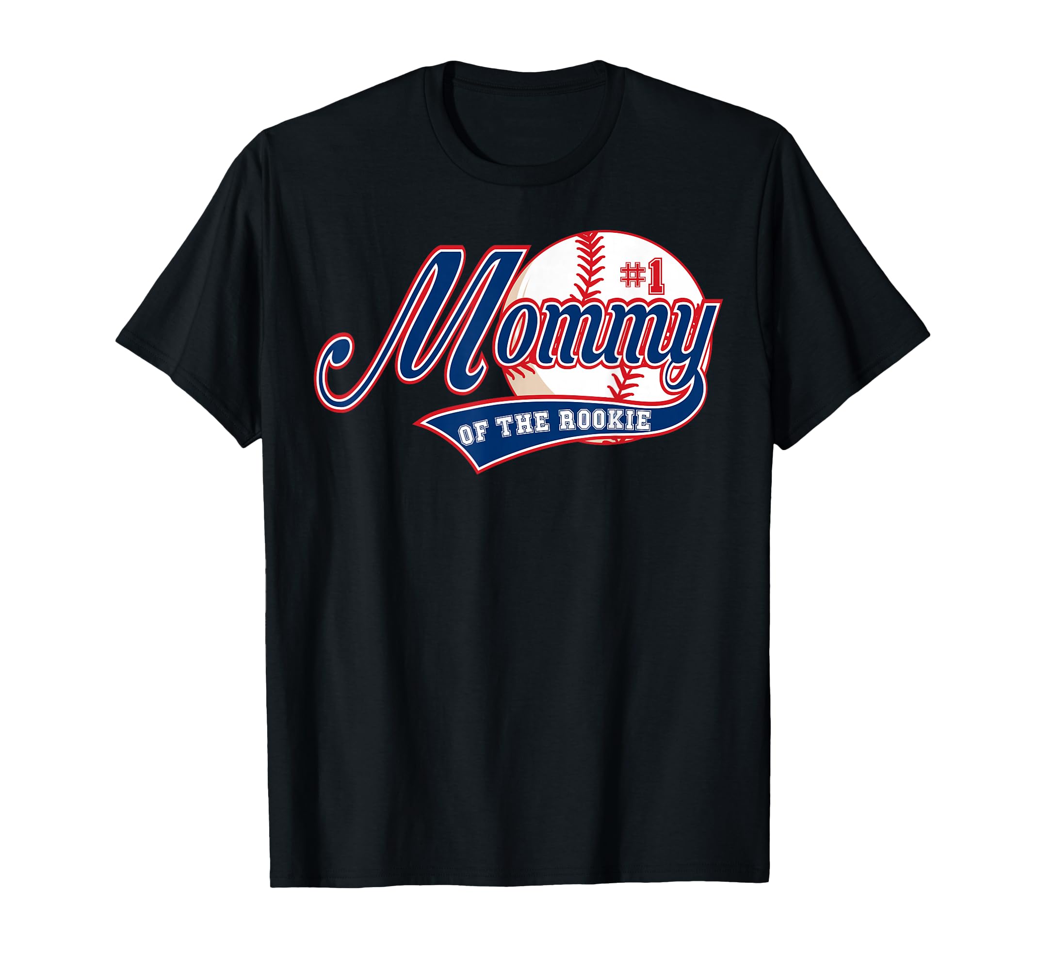 Mommy Rookie 1St Birthday Baseball Theme T-Shirt - Custom Art Print Unisex - T-Shirt, Sweatshirt, Hoodie