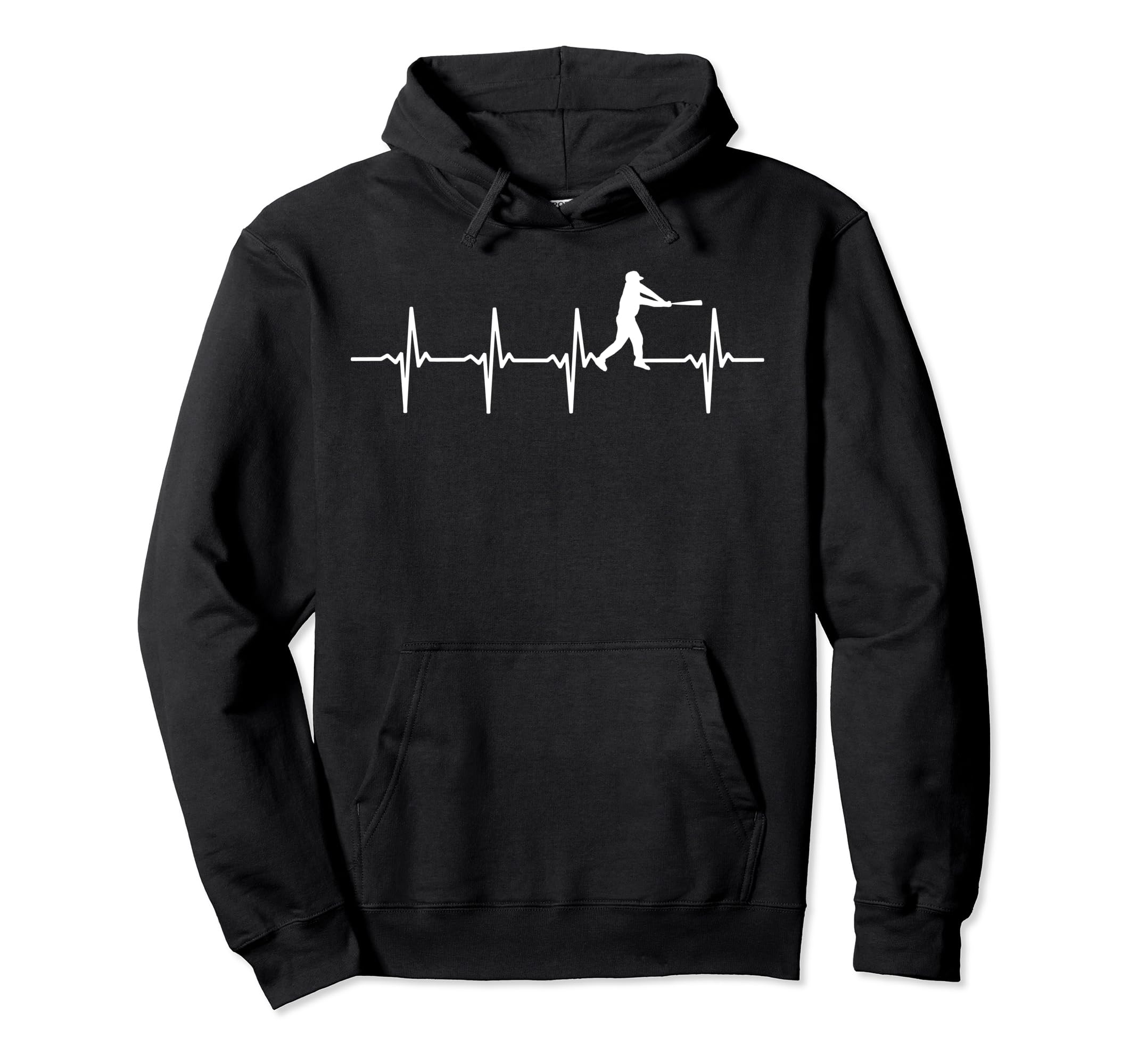 Baseball Heartbeat Gift Baseball Players Hoodie - Unique Graphic Unisex - T-Shirt, Sweatshirt, Hoodie