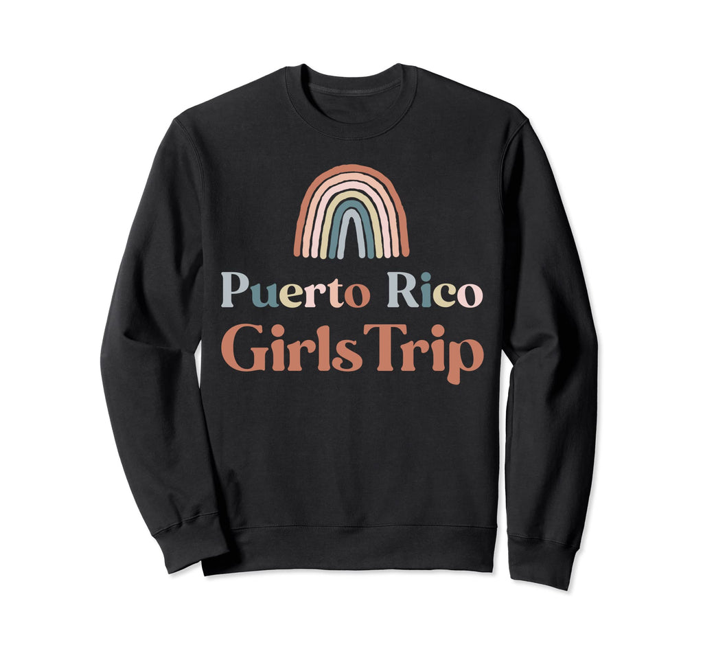 Puerto Rico Trip Boho Rainbow Sweatshirt - Casual Everyday Wear Men Women - T-Shirt, Sweatshirt, Hoodie