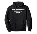 Worlds Okayest Schnoodle Mom Distressed Hoodie - Streetwear Style Men Women - T-Shirt, Sweatshirt, Hoodie