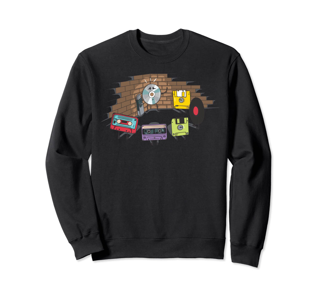 Cassette Tape Art Sweatshirt - Minimalist Print for Adults - T-Shirt, Sweatshirt, Hoodie
