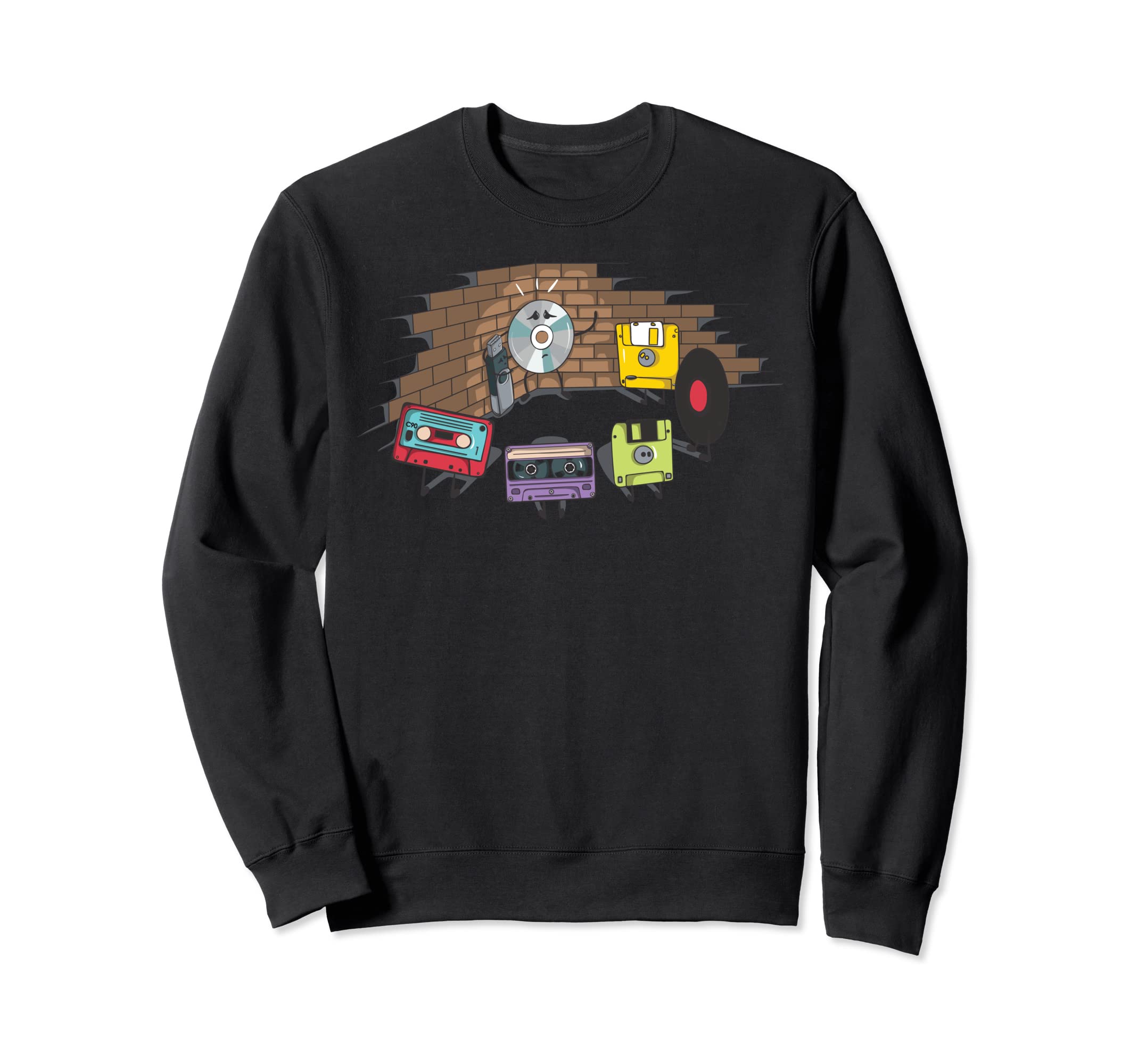 Cassette Tape Art Sweatshirt - Minimalist Print for Adults - T-Shirt, Sweatshirt, Hoodie