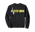 Number One Softball Step Mom Mothers Sweatshirt - Graphic Print Men Women - T-Shirt, Sweatshirt, Hoodie