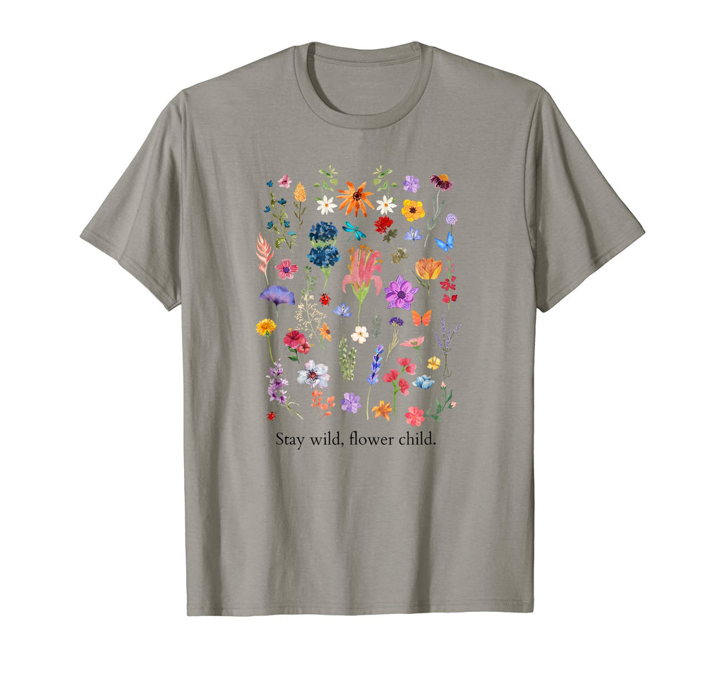 Wildflower Botanical Plant Lover Free T-Shirt - Minimalist Print Men Women - T-Shirt, Sweatshirt, Hoodie