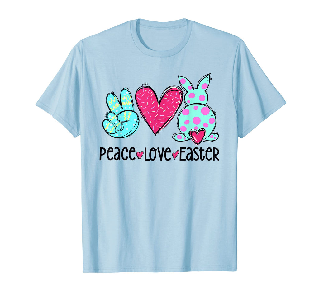 Easter Family Outfits Pastel Bunny Peace T-Shirt - Novelty Apparel Unisex - T-Shirt, Sweatshirt, Hoodie