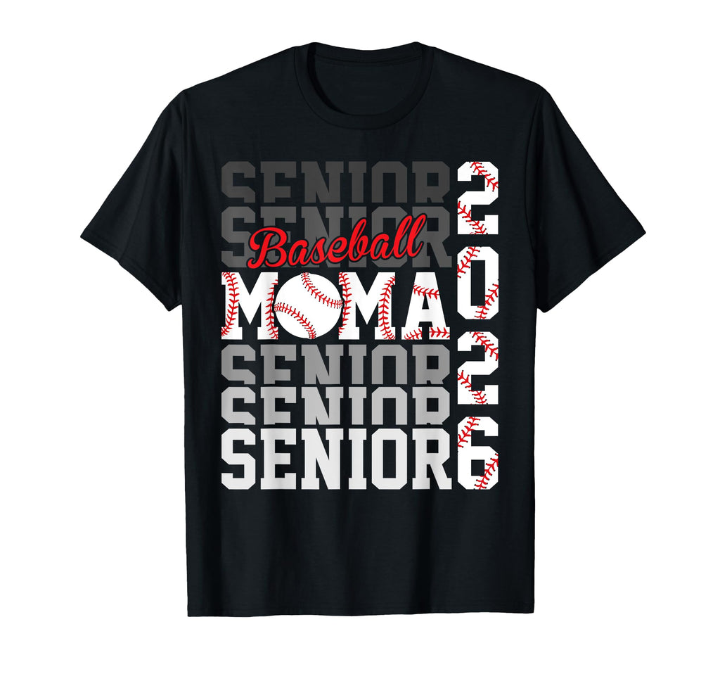2026 Baseball Senior Mama Graduation T-Shirt - Trendy Graphic for Adults - T-Shirt, Sweatshirt, Hoodie