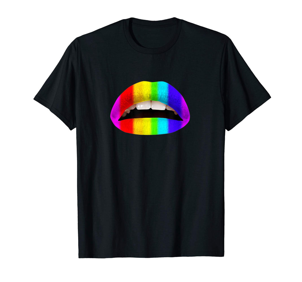 Rainbow Lips Pride T-Shirt - Streetwear Style Men Women - T-Shirt, Sweatshirt, Hoodie