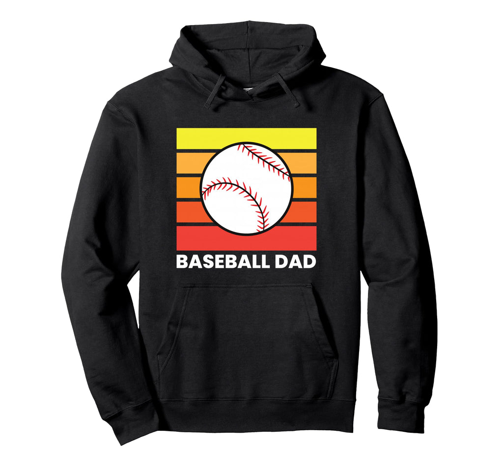 Baseball Dad Funny Baseball Father Hoodie - Casual Everyday Wear Men Women - T-Shirt, Sweatshirt, Hoodie