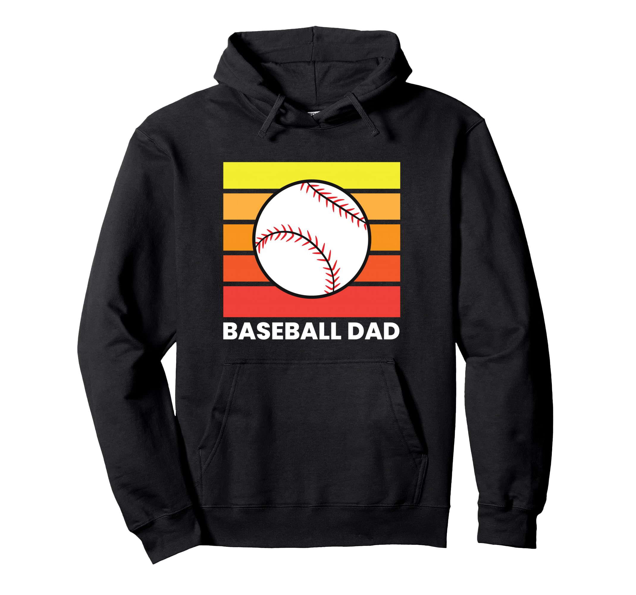 Baseball Dad Funny Baseball Father Hoodie - Casual Everyday Wear Men Women - T-Shirt, Sweatshirt, Hoodie