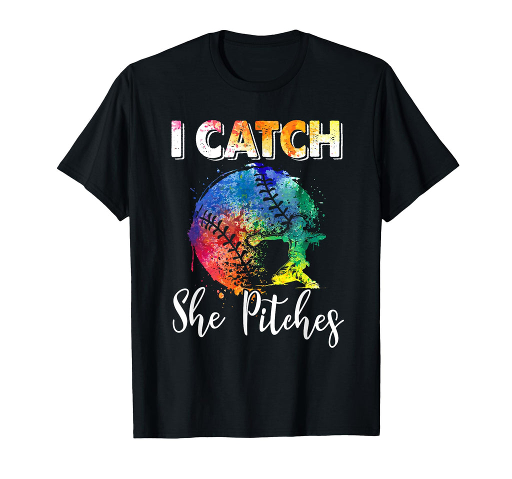 Softball Catchers Players I Catch She T-Shirt - Unique Graphic for Adults - T-Shirt, Sweatshirt, Hoodie
