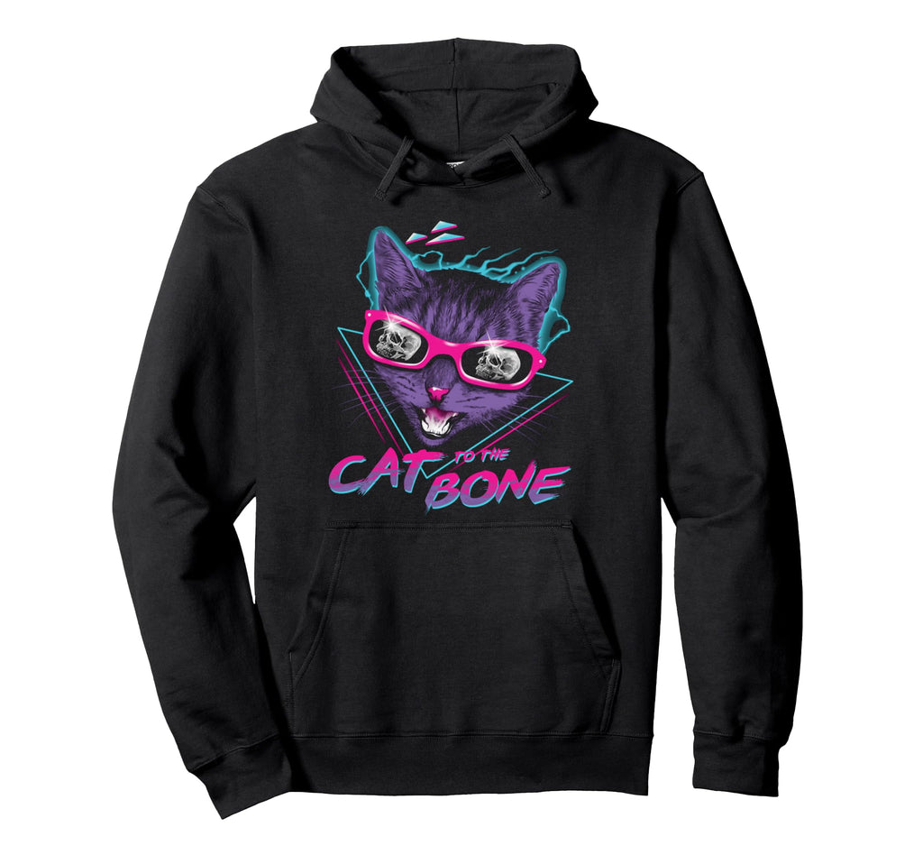 Vaporwave Cat Edgy Aesthetic Streetwear Hoodie - Trendy Graphic Men Women - T-Shirt, Sweatshirt, Hoodie