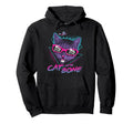 Vaporwave Cat Edgy Aesthetic Streetwear Hoodie - Trendy Graphic Men Women - T-Shirt, Sweatshirt, Hoodie
