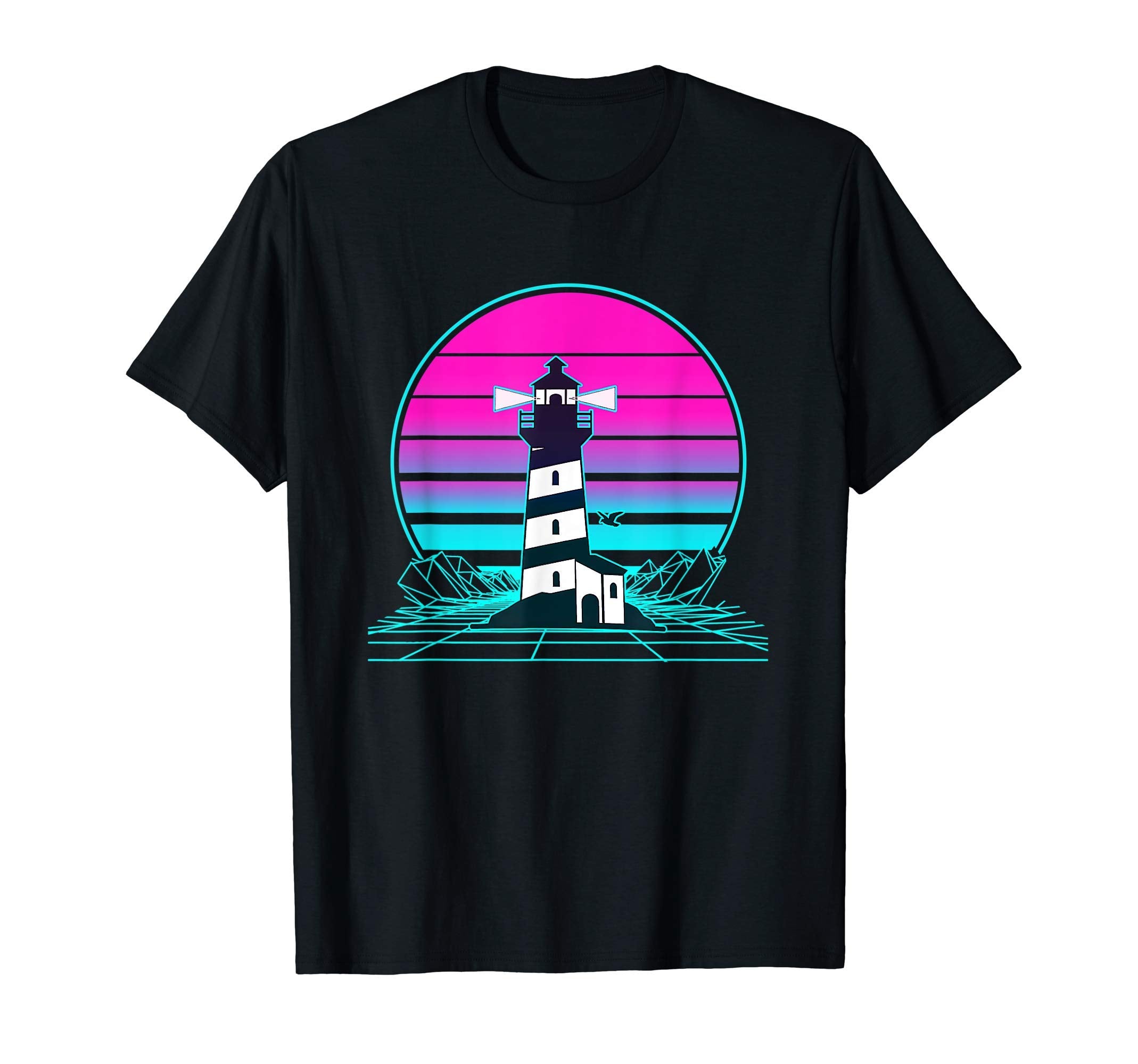 Sunset Lighthouse T-Shirt - Casual Everyday Wear Men Women - T-Shirt, Sweatshirt, Hoodie