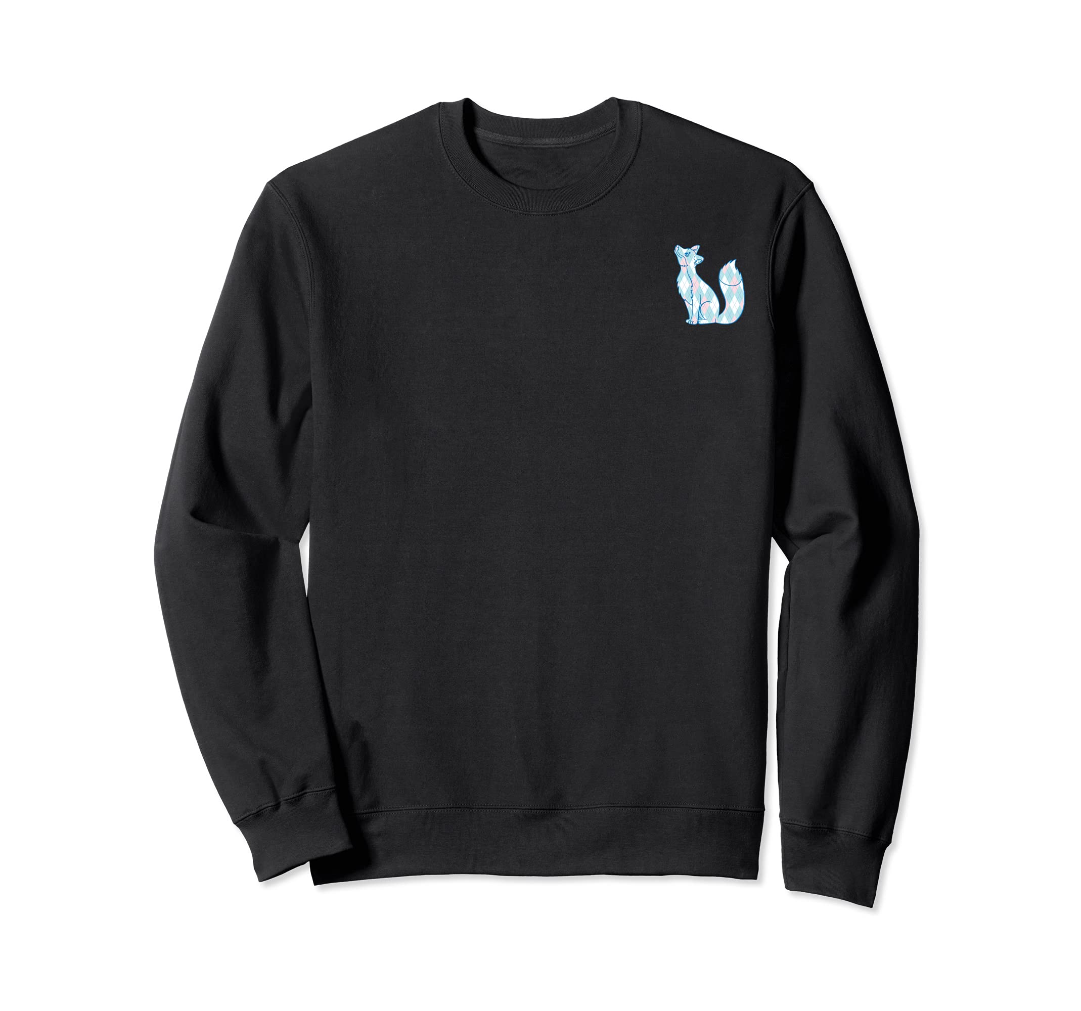 Preppy Argyle Fox 90S Pastel Plaid Sweatshirt - Aesthetic Graphic Men Women - T-Shirt, Sweatshirt, Hoodie