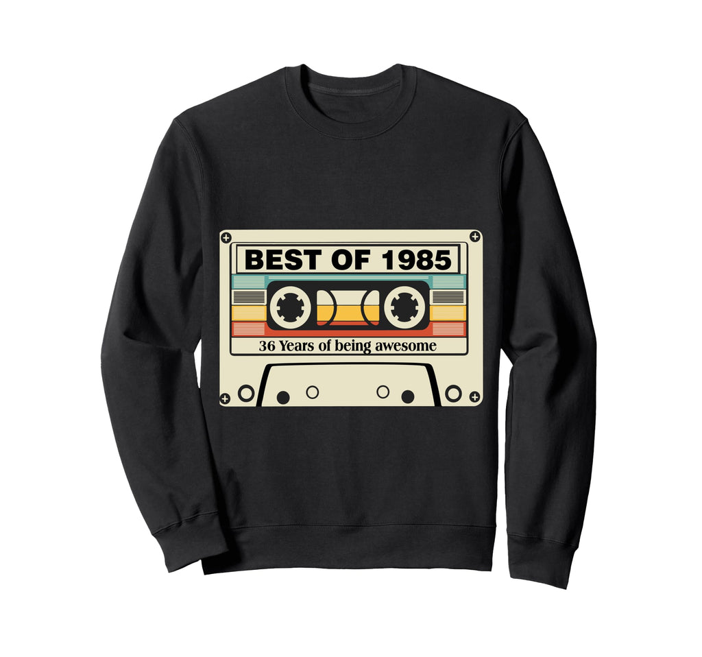Best 1985 36Th Birthday Cassette Sweatshirt - Aesthetic Graphic Men Women - T-Shirt, Sweatshirt, Hoodie