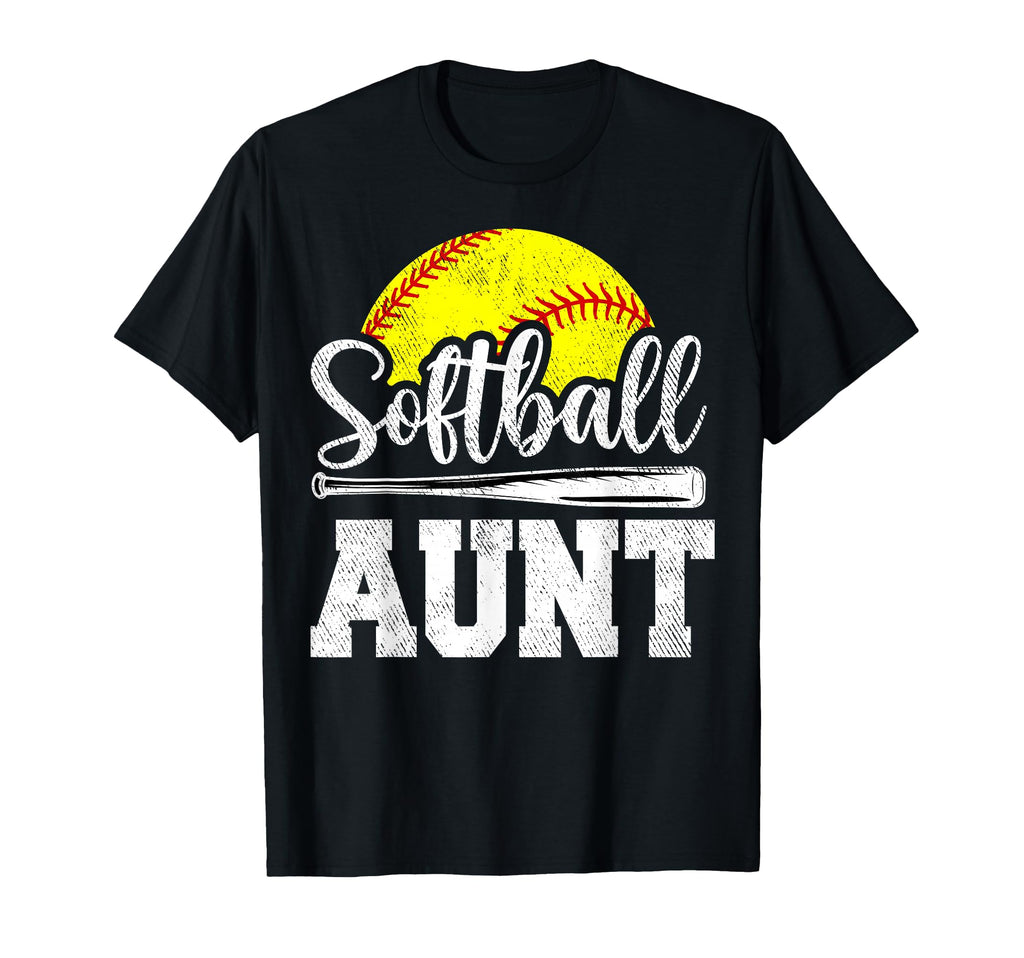 Softball Aunt Softball Player Game T-Shirt - Novelty Apparel for Adults - T-Shirt, Sweatshirt, Hoodie