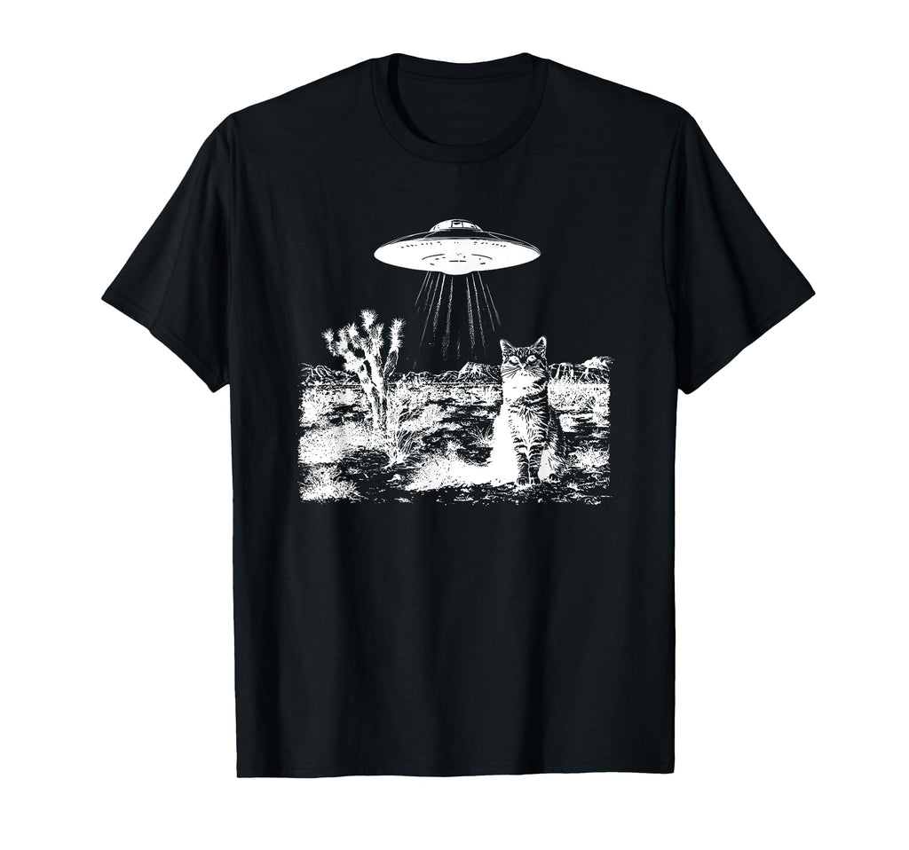 Ufo Cowboy Cat T-Shirt - Fun Novelty Design Men Women - T-Shirt, Sweatshirt, Hoodie