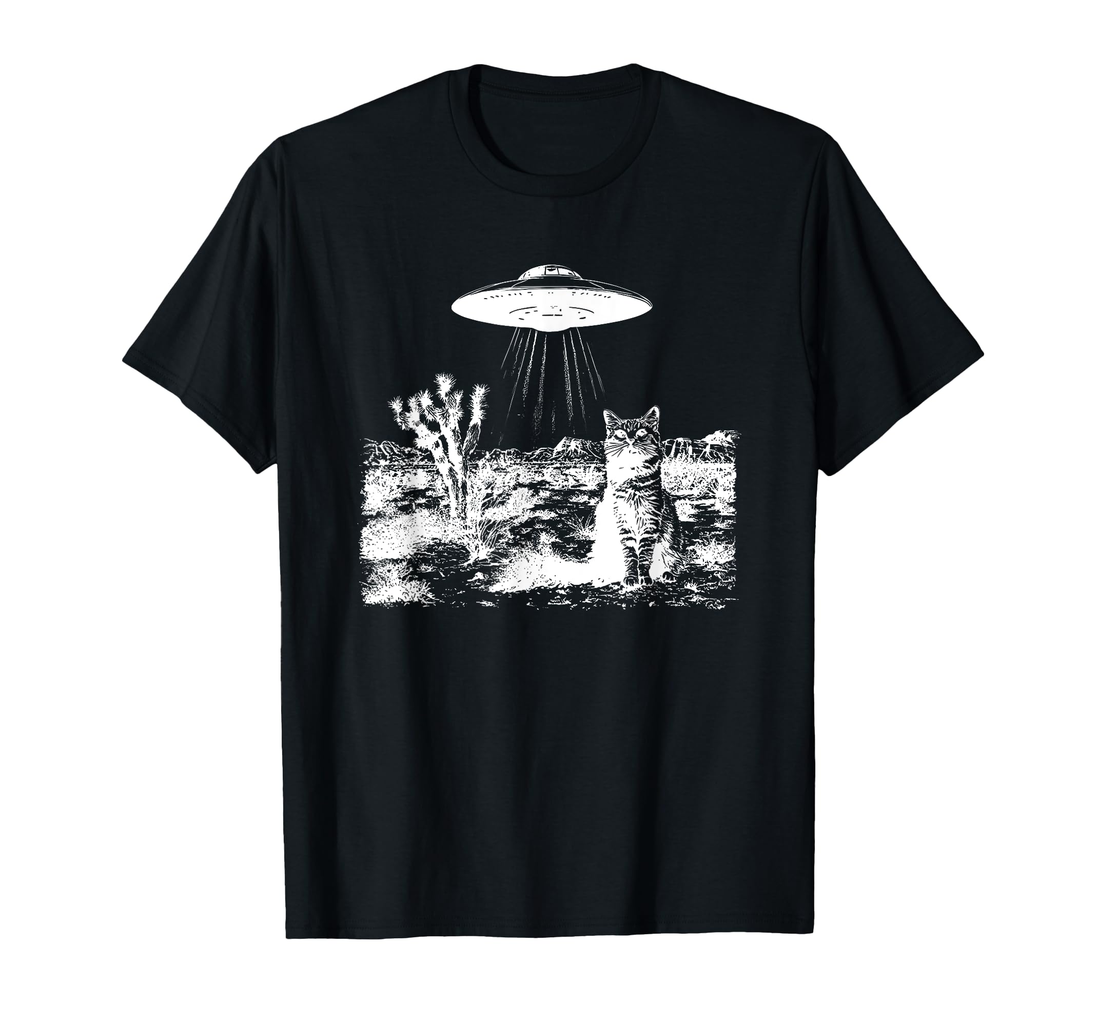 Ufo Cowboy Cat T-Shirt - Fun Novelty Design Men Women - T-Shirt, Sweatshirt, Hoodie