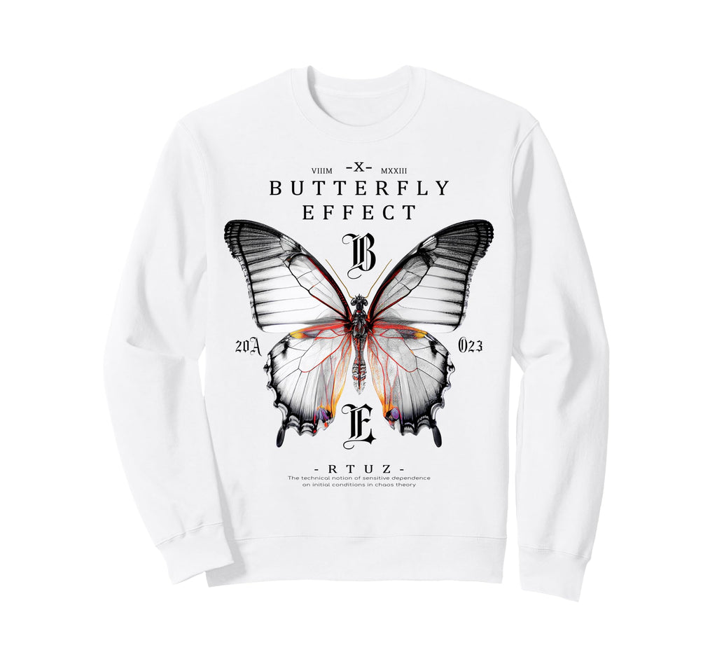 Y2K Streetwear Butterfly Sweatshirt - Trendy Graphic Men Women - T-Shirt, Sweatshirt, Hoodie