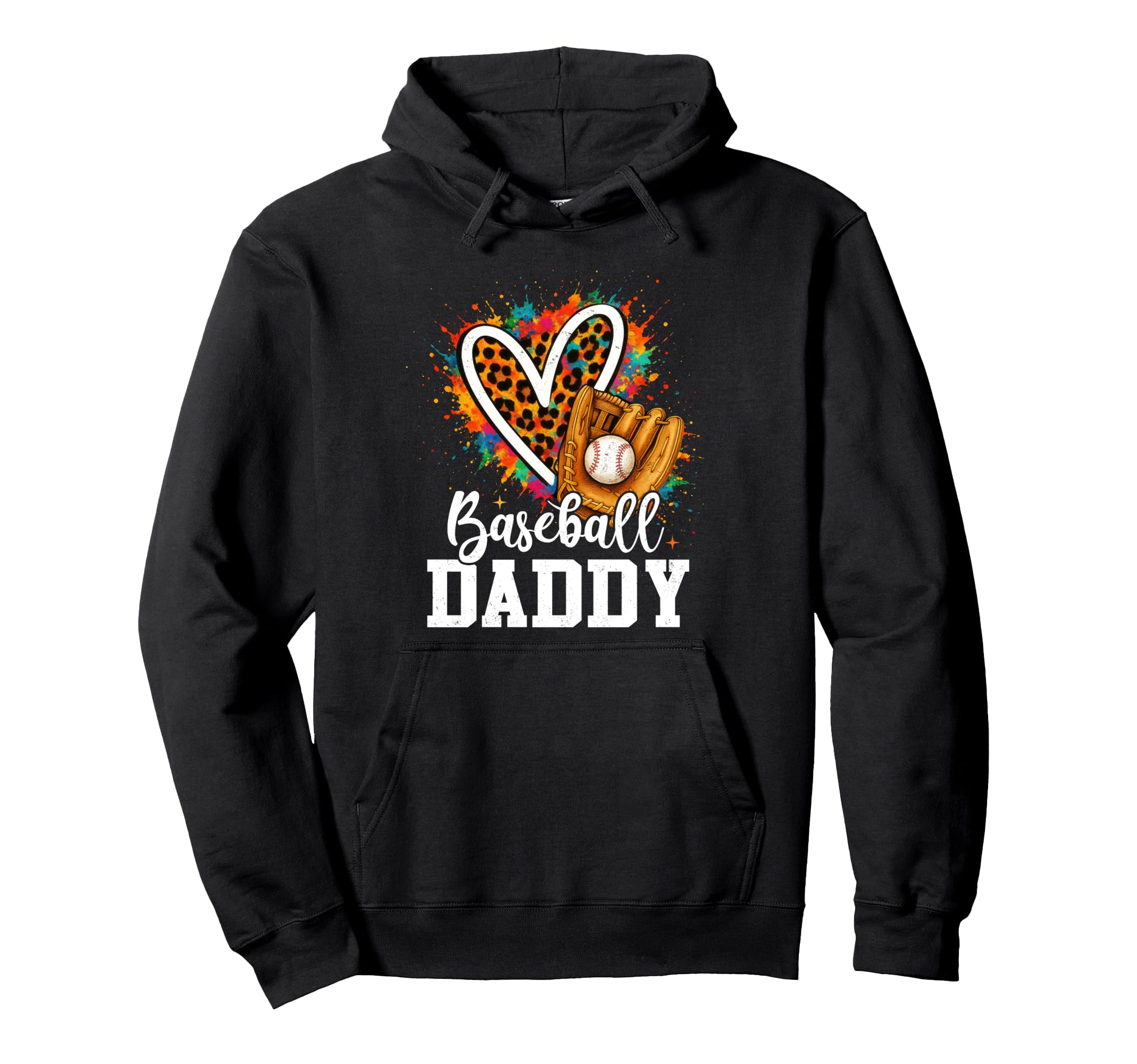 Baseball Daddy Fathers Day Hoodie - Novelty Apparel Unisex - T-Shirt, Sweatshirt, Hoodie