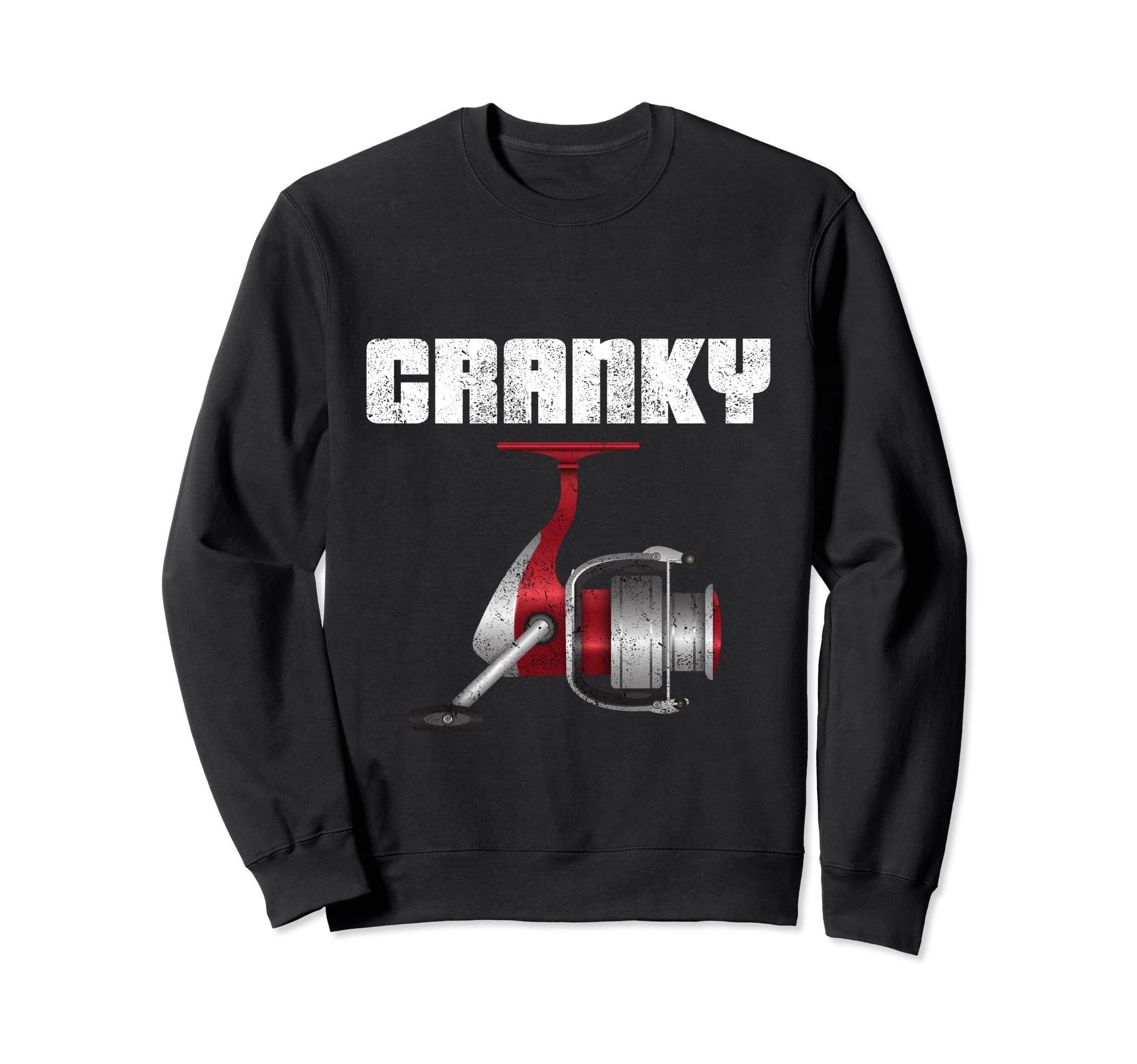 Funny Fishing Cranky Fishing Sweatshirt - Casual Everyday Wear Men Women - T-Shirt, Sweatshirt, Hoodie