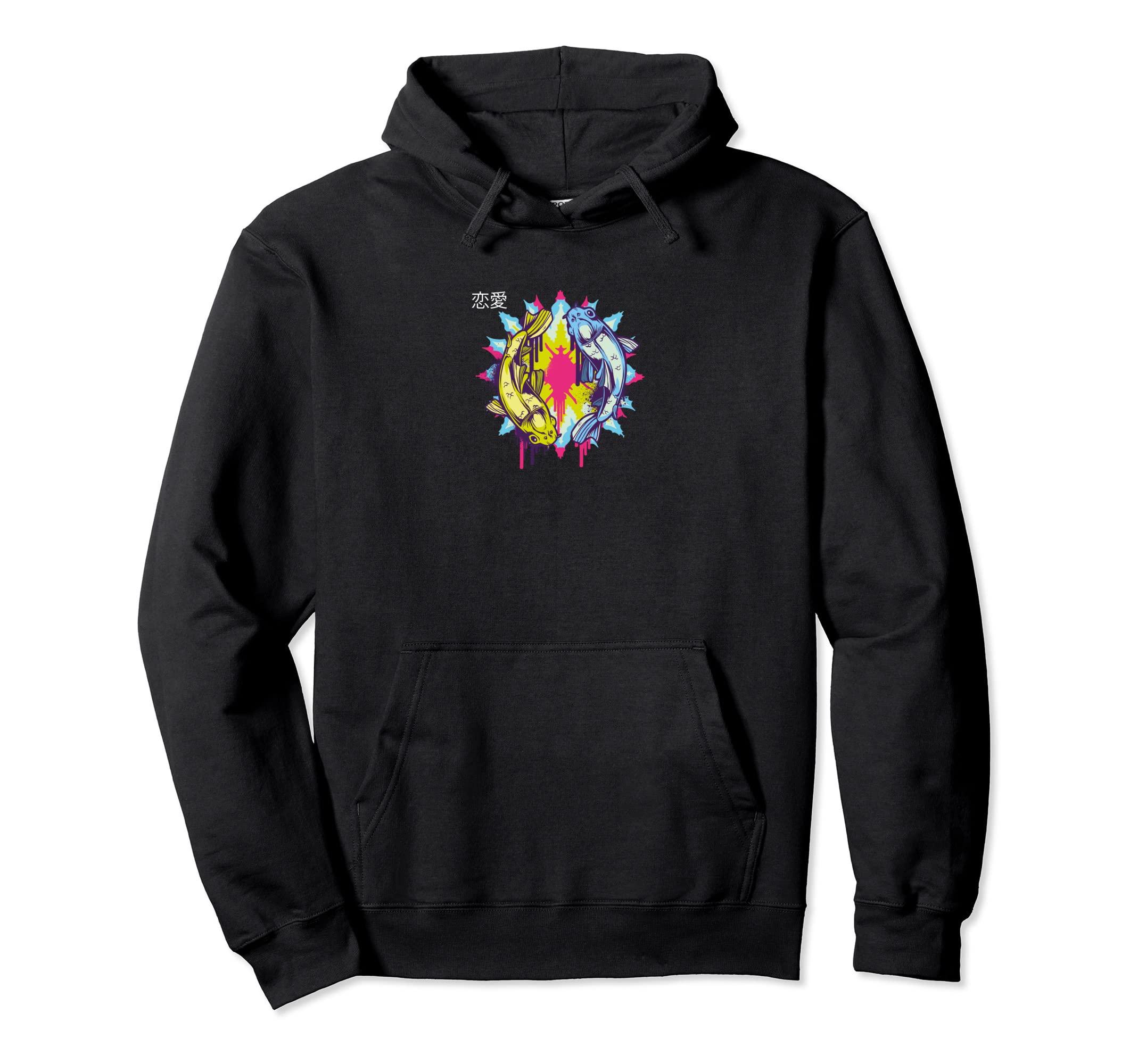 Vaporwave Aesthetic Art Japanese Koi Hoodie - Trendy Graphic for Adults - T-Shirt, Sweatshirt, Hoodie