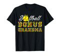 Softball Bonus Grandma Leopard Game Day T-Shirt - Graphic Print Men Women - T-Shirt, Sweatshirt, Hoodie