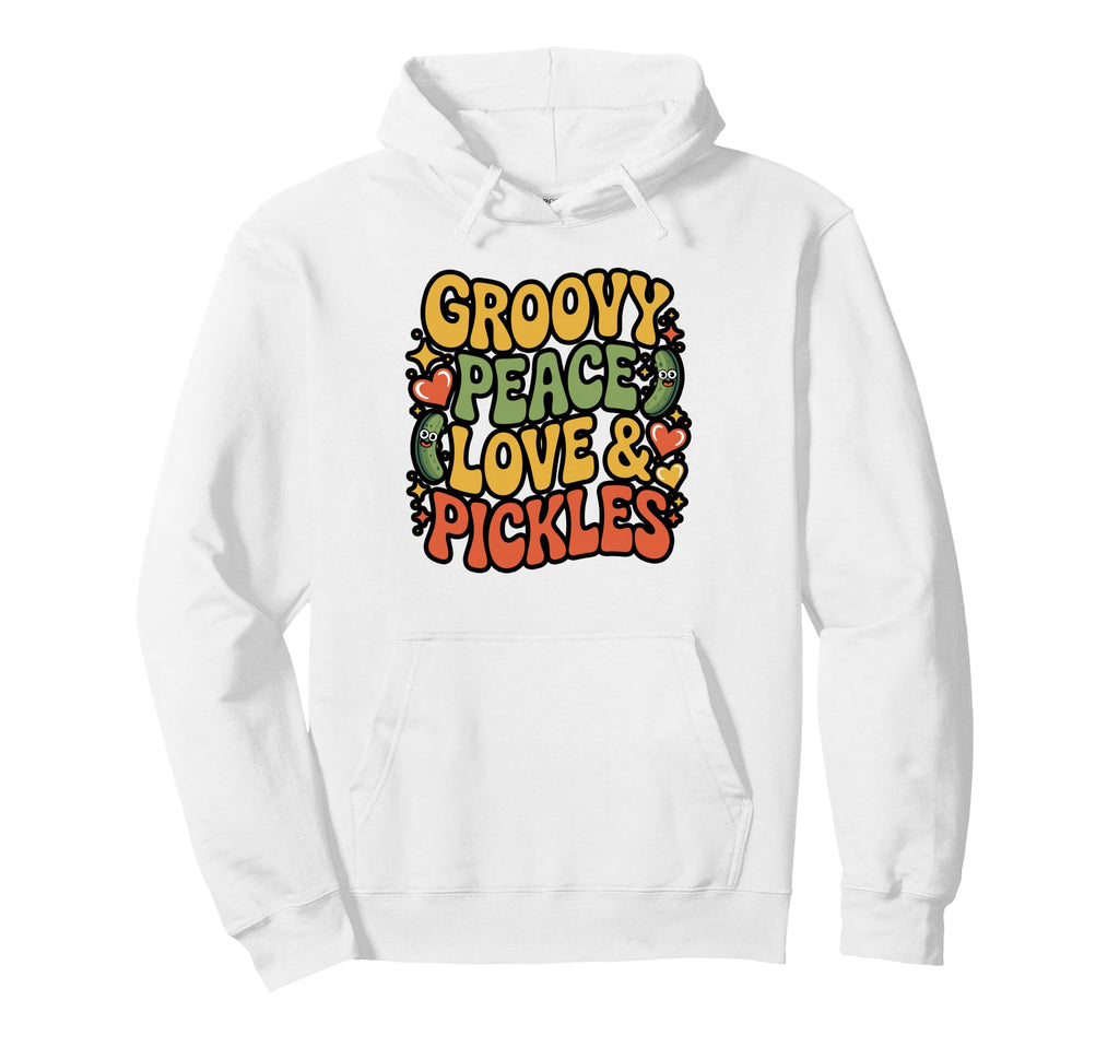 Peace Love Pickles Boho Hoodie - Novelty Apparel Unisex - T-Shirt, Sweatshirt, Hoodie