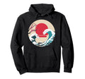 Big Wave Vaporwave Aesthetic 80S Anime Hoodie - Graphic Print for Adults - T-Shirt, Sweatshirt, Hoodie
