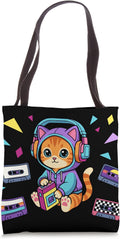 80s Kawaii Cat Graphic - Adult & Kids T-Shirts, Sweatshirts & Hoodies apparel design preview 1