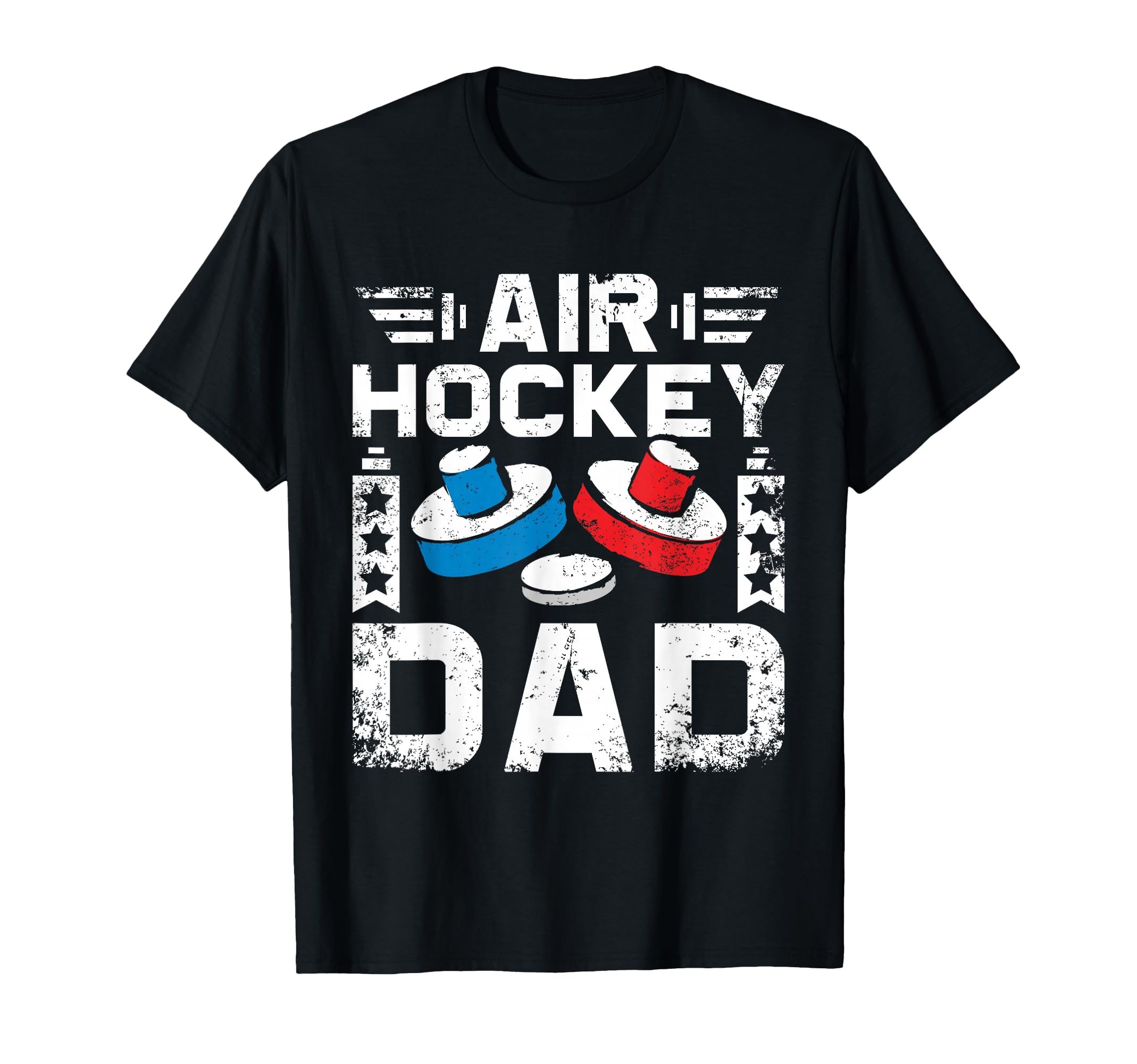 Fathers Day Air Hockey Dad Game T-Shirt - Custom Art Print Unisex - T-Shirt, Sweatshirt, Hoodie