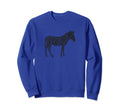 Zebra Distressed Zebra Sweatshirt - Unique Graphic for Adults - T-Shirt, Sweatshirt, Hoodie
