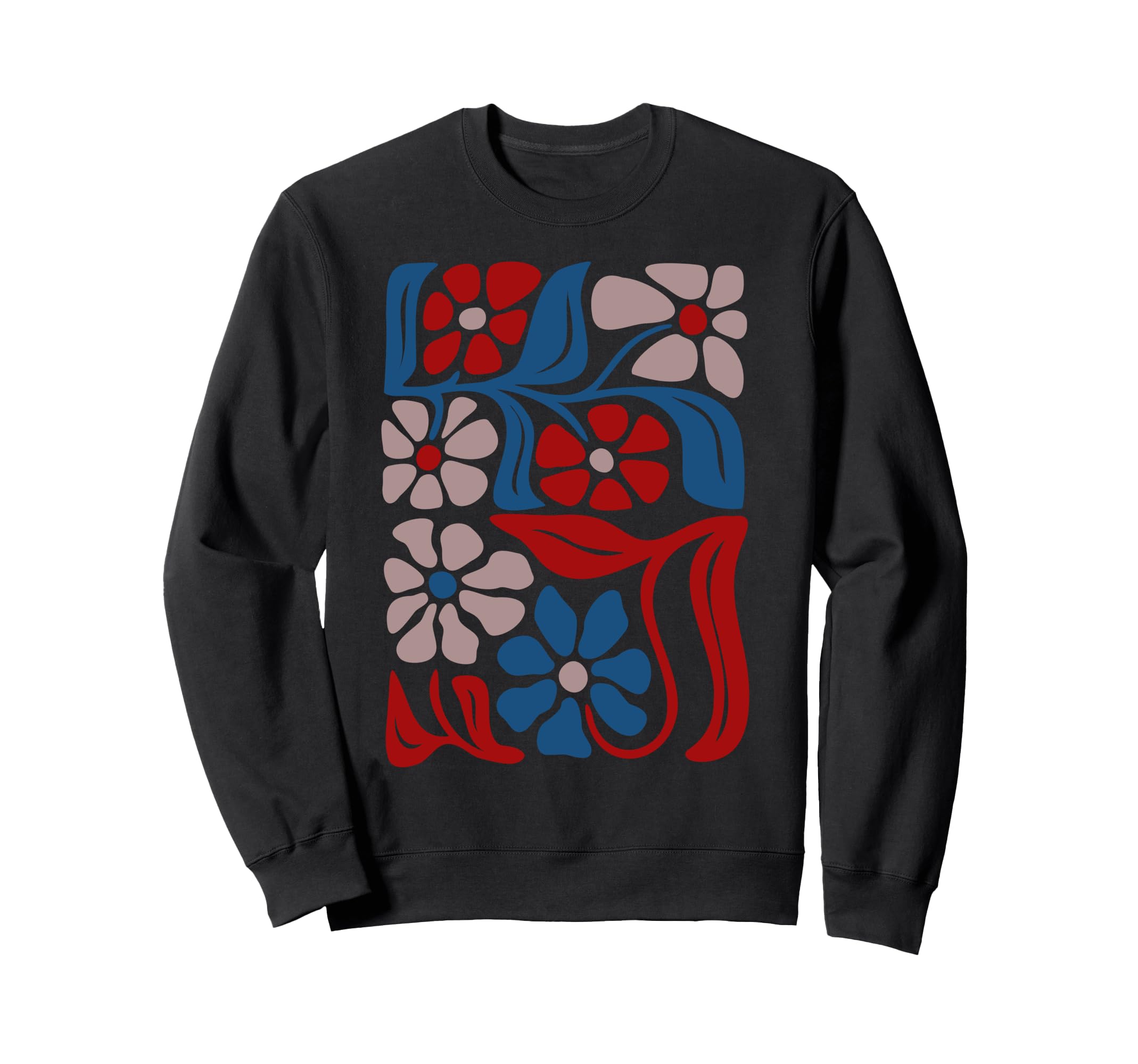 Boho Floral Art Summer Sweatshirt - Fun Novelty Design for Adults - T-Shirt, Sweatshirt, Hoodie