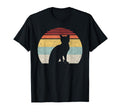 Cat Silhouette Sunset 70S T-Shirt - Graphic Print for Adults - T-Shirt, Sweatshirt, Hoodie
