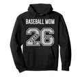 Baseball Mom Class 2026 Baseball Mom Hoodie - Novelty Apparel for Adults - T-Shirt, Sweatshirt, Hoodie