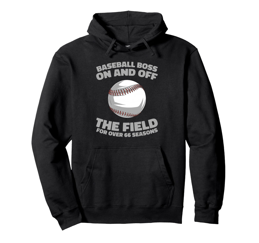66Th Birthday Team Sport Baseball Hoodie - Fun Novelty Design for Adults - T-Shirt, Sweatshirt, Hoodie