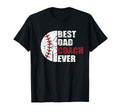 Best Dad Coach Ever Baseball Fathers Day T-Shirt - Trendy Graphic Unisex - T-Shirt, Sweatshirt, Hoodie