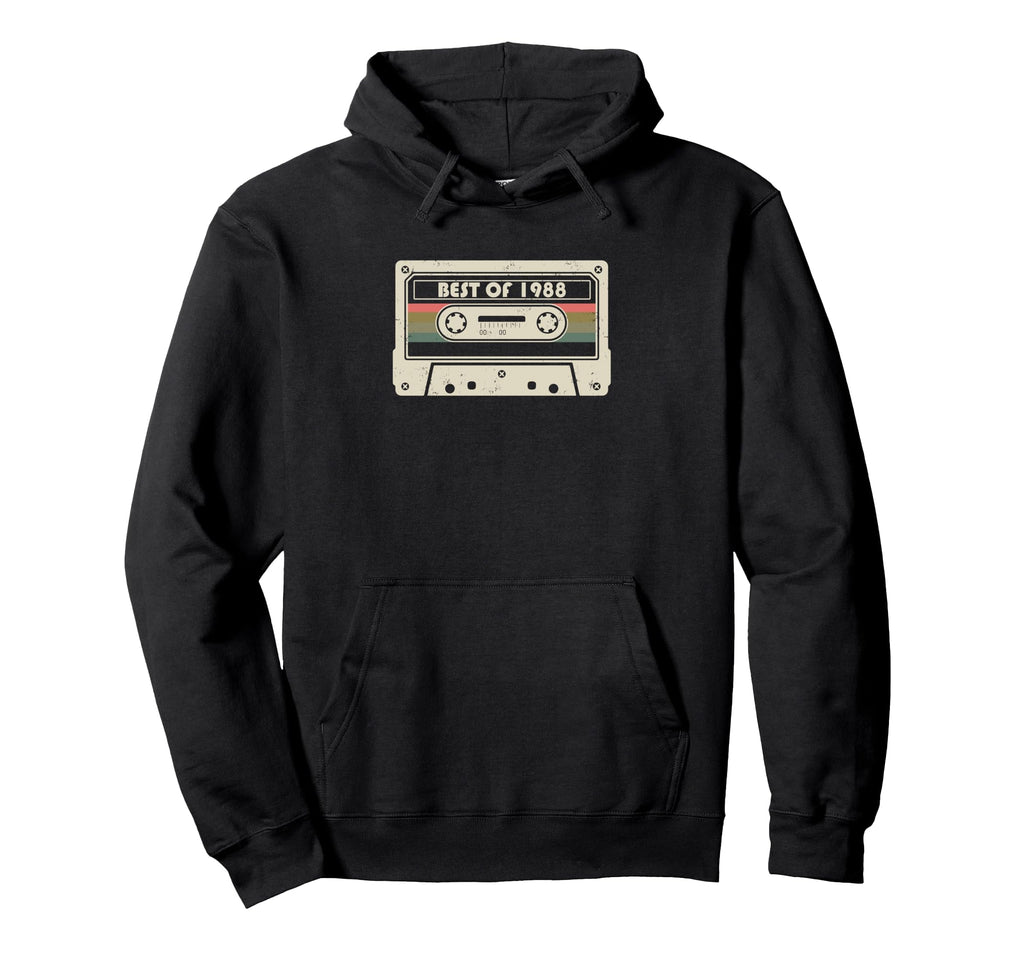 Best 1988 34 Years Old Birthday Mix Hoodie - Novelty Apparel Men Women - T-Shirt, Sweatshirt, Hoodie