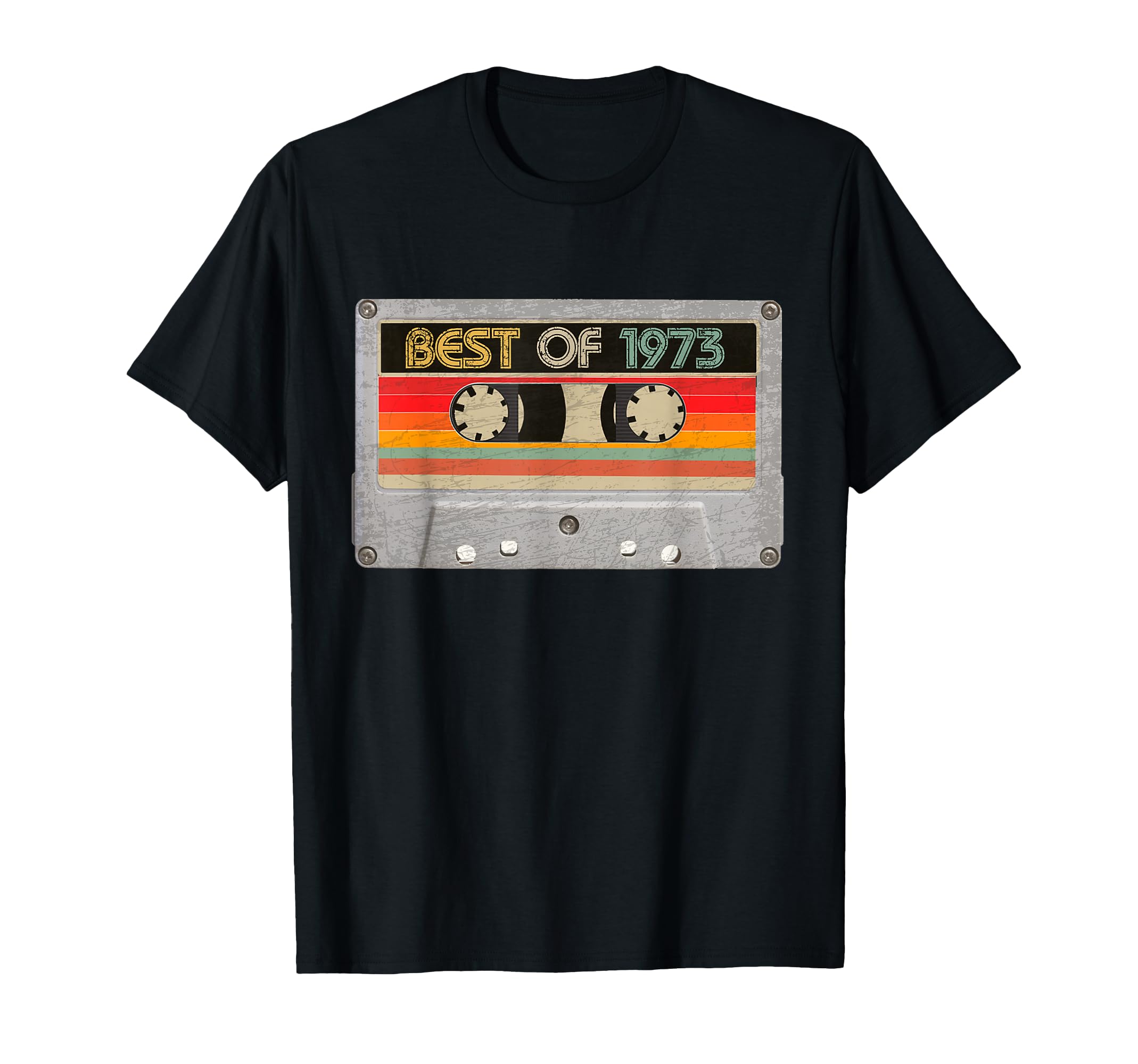 Best 1973 53Rd Birthday Cassette Tape T-Shirt - Trendy Graphic for Adults - T-Shirt, Sweatshirt, Hoodie