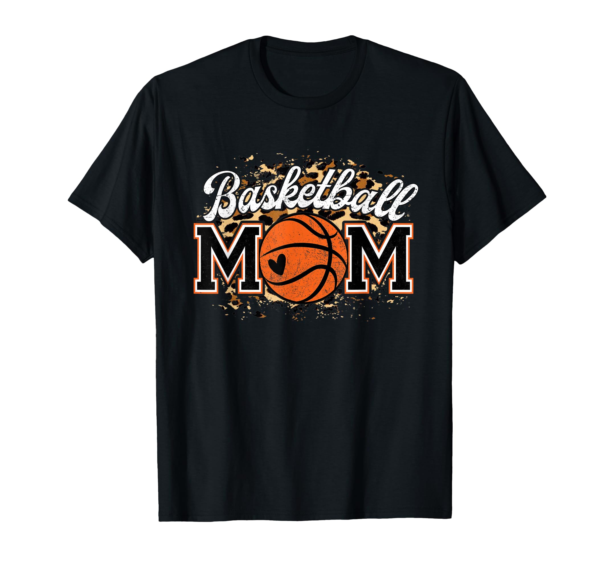 Basketball Mom Leopard Basketball Mom T-Shirt - Custom Art Print Men Women - T-Shirt, Sweatshirt, Hoodie