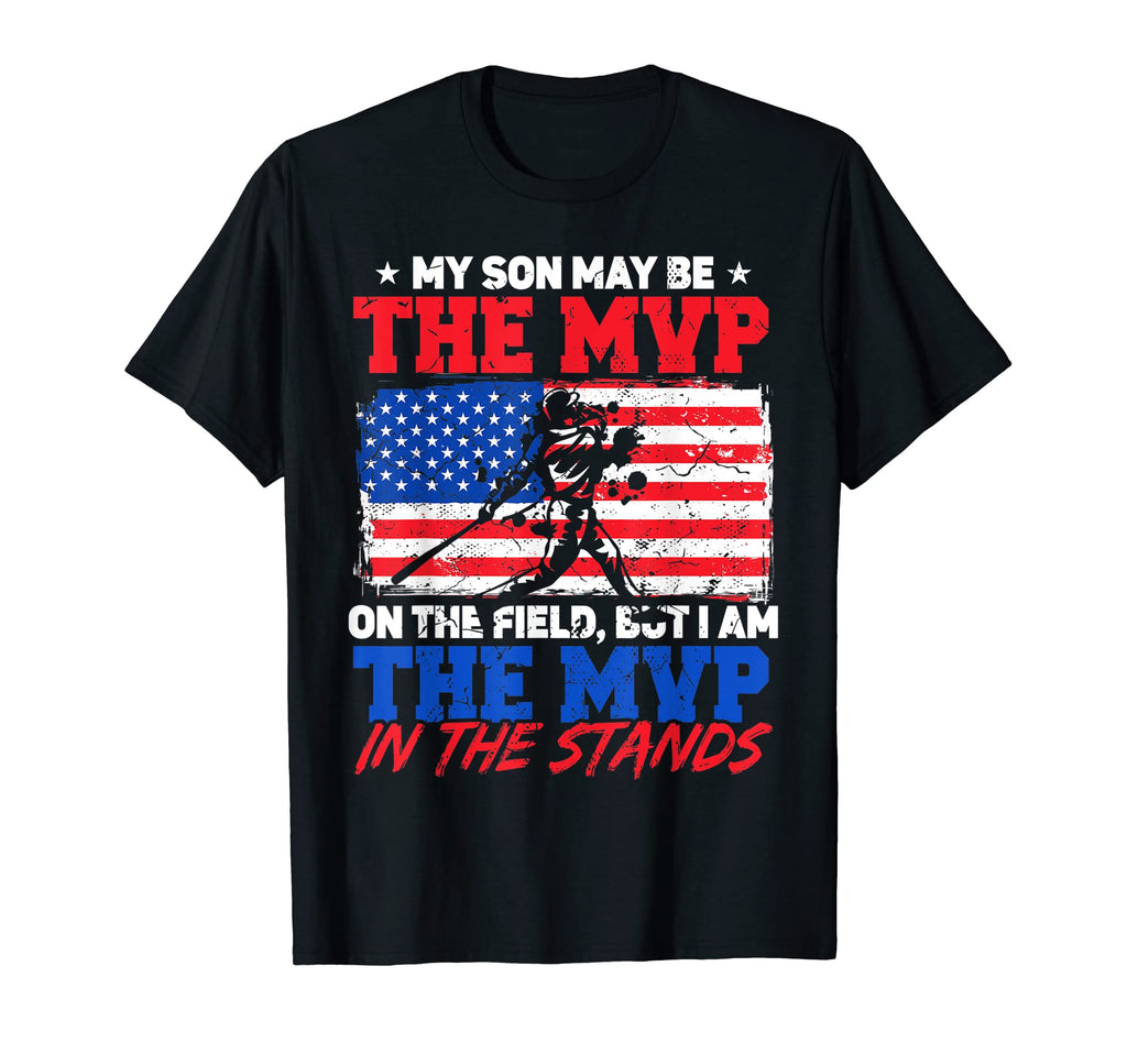 Baseball American Flag Patriot Sweatshirt - Casual Everyday Wear Men Women - T-Shirt, Sweatshirt, Hoodie