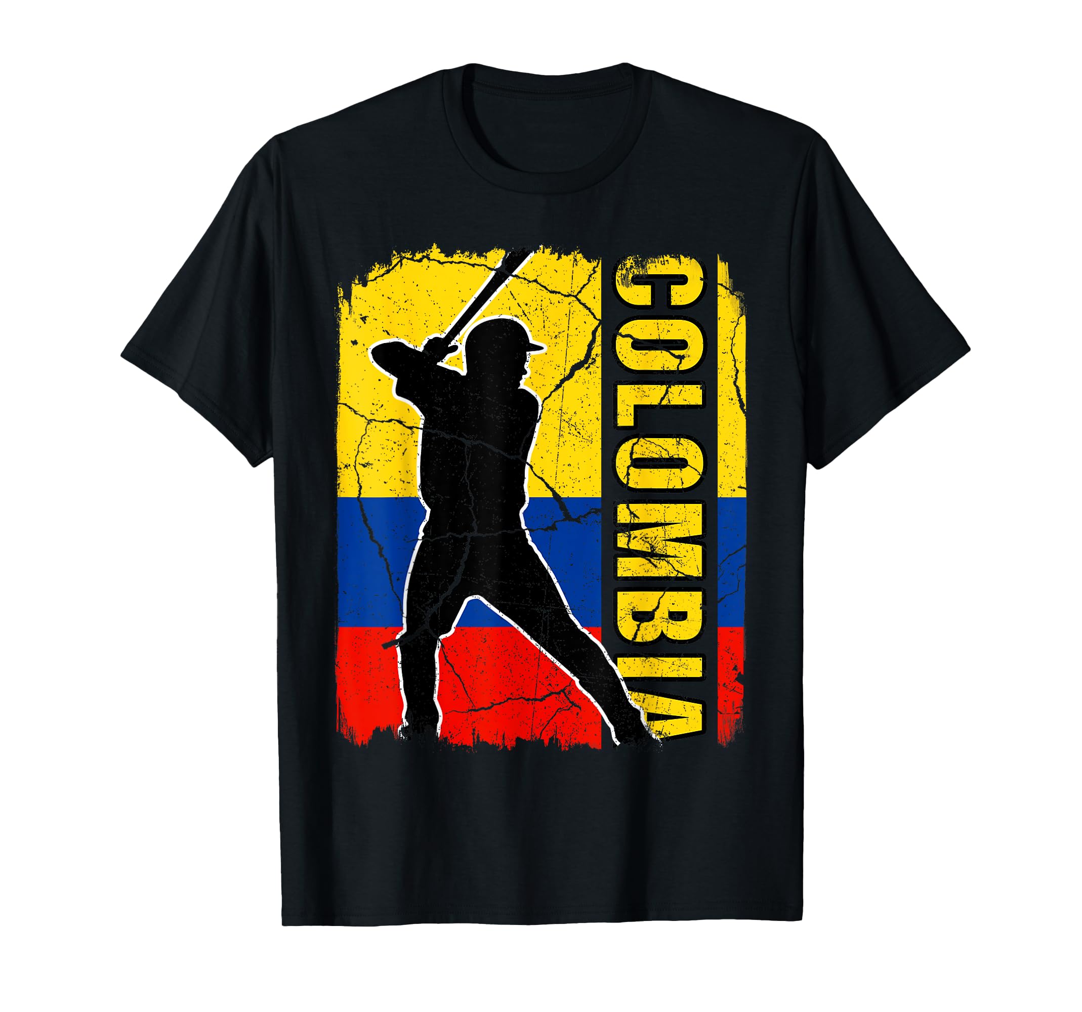 Colombian Baseball Player Colombia T-Shirt - Custom Art Print for Adults - T-Shirt, Sweatshirt, Hoodie