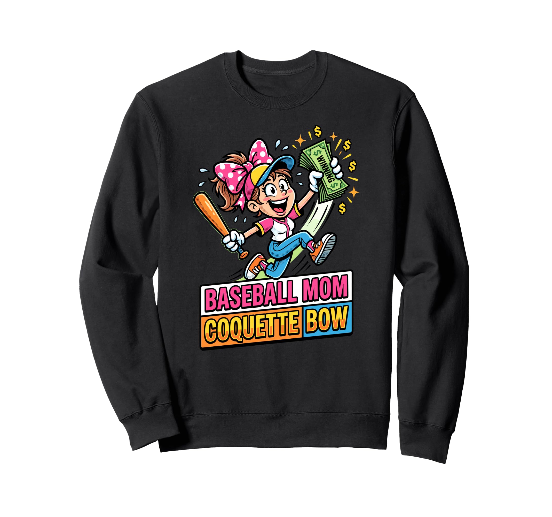 Baseball Mom Coquette Bow Day Game Sweatshirt - Streetwear Style Men Women - T-Shirt, Sweatshirt, Hoodie